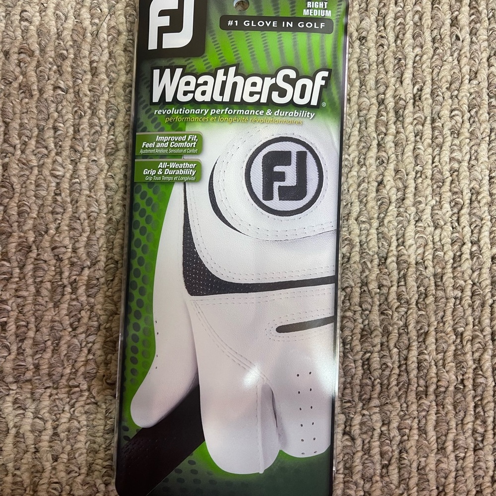 FJ WeatherSof golf glove

Men’s Right Hand size Medium